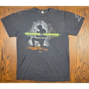 Kerusso Weapons of Our Warfare Called to Duty Black Graphic T-Shirt 2010 Mens M